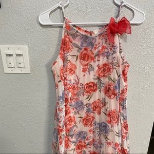 Cherokee pleated floral Spring dress